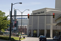 Ford Field and Detroit Opera House
