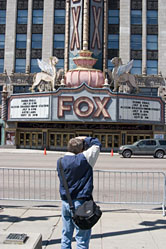 Tom photographing Fox Theater