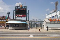 Tom photographing the Old Tiger Stadium