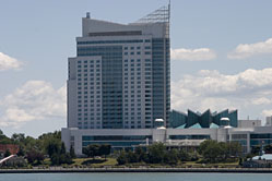Windsor, Ontario Casino across the Michigan River from Detroit, MI
