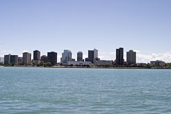 Windsor, Ontario across Michigan River from Detroit, MI